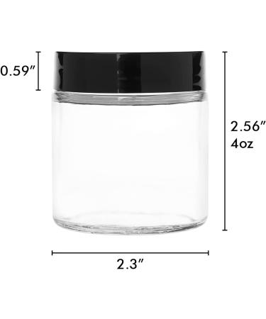 Hoa Kinh 4oz Glass Jars with Lids - 12 Pack Mini Round Canning Storage Containers for Lotions, Powders, Ointments - Buy Online on GoSupps.com