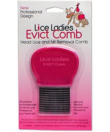 Lice Ladies EVICT Comb - Professional Stainless Steel Nit Removal Tool with Ergonomic Grip Handle - Buy Online on GoSupps.com