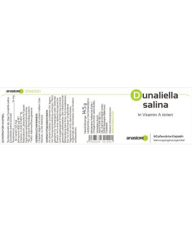 Vitamins A (Retinol) 16 mg Vegan Dry Extract from Dunaliella | 60 Capsules for Eyes Skin & Immune Health - Buy Online on GoSupps.com