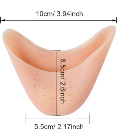 2 Pair Ballet Silicone Toe Caps - Ultimate Toe Protection for Pointe Dance High Heels & Lace Shoes - Buy Online on GoSupps.com