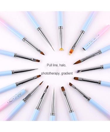 Dajidafu Nail Art Pen Sturdy Nylon Brush Skidproof Handle Nails Brushes Practical Lightweight Manicure Tools Drawing Friend DIY 9mm - Buy Online on GoSupps.com