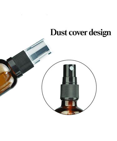 Sunnykud 5-Piece Glass Spray Bottles Set - Fine Fog Spray - 50ml (Black & White) - Perfect for Travel Essential Oils and DIY - Buy Online on GoSupps.com