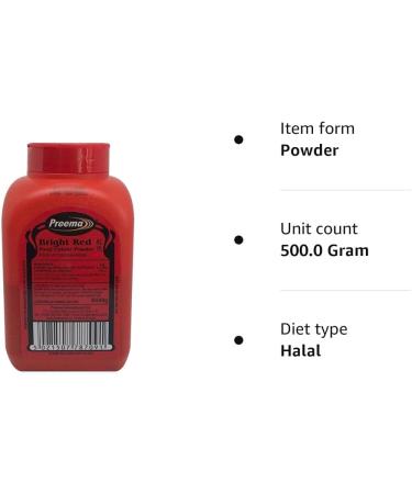 Preema | Bright Red | Food Colour Powder | (500g) Pack | Premium Quality | Bright Colour Powder - Buy Online on GoSupps.com