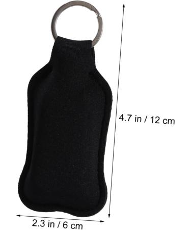 Ipetboom 6pcs Portable Travel Bottles Hand Bottle Cover Bottle Cap Perfume Bottle Filling Black 12X6CM - Buy Online on GoSupps.com