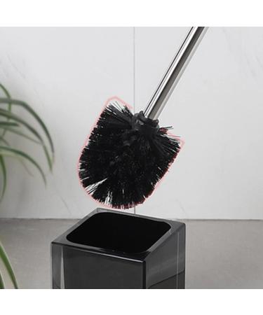 Compact Size Toilet Bowl Brush and Holder with Stainless Steel Handle Small Size Resin Holder Space Saving for Storage - Buy Online on GoSupps.com