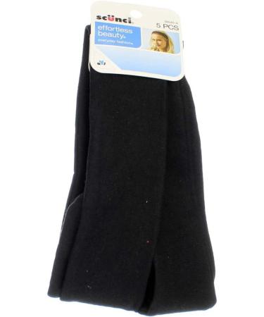 Scunci Effortless Beauty Black Headwraps - Set of 5 for Stylish Hair Solutions - Buy Online on GoSupps.com