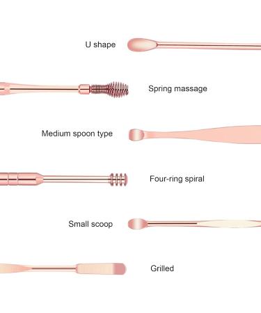Portable Spiral Ear Wax Remover Set - Stainless Steel Ear Pick Tool for Effective Ear Cleaning - Buy Online on GoSupps.com