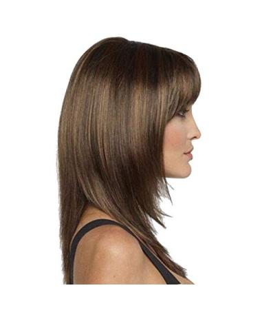 Medium Curly Wig 50cm in Brown - Daily Use BGHJUE Wig for Effortless Style | International Shipping Available - Buy Online on GoSupps.com