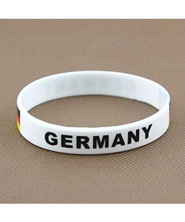 Buy EROSPA Fan Bracelet - Football Germany World Cup - Unisex Silicone Accessory in White/Black - Shop Now! - Buy Online on GoSupps.com