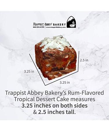 Trappist Abbey Monastery Rum Cake with Tropical Fruits & Nuts (1 lb) - Handmade by Monks - Buy Online on GoSupps.com