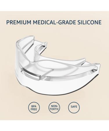 Douzino Premium Silicone Night Guard for Teeth Grenching - Boil & Bite Custom Fit Dental Mouth Guard Sleep Aid for Jaw Clenching Bruxism & TMJ Relief BPA-Free(D02) - Buy Online on GoSupps.com