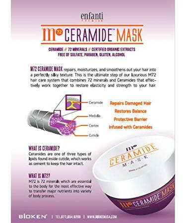 Bioken M72 Ceramide Hair Treatment Mask - Intensive Deep Treatment for Soft, Shiny, Silky Hair in 5 Minutes (10 oz) - Buy Online on GoSupps.com