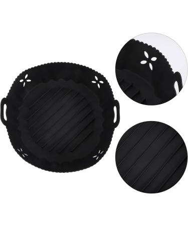 Zerodeko 3pcs Air Fryer Cooking Pot Air Fryer Supply Turkey Roasting Pan with Rack Baking Liner Blackx3pcs 20x6.5cmx3pcs - Buy Online on GoSupps.com