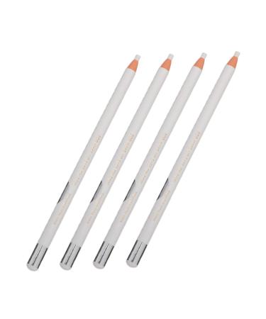 Beatifufu 4pcs White Line Drawing Eyebrow Pencil Girl Eyeliner Tool Eye Shadow Pencil White Brow Mapping Pen