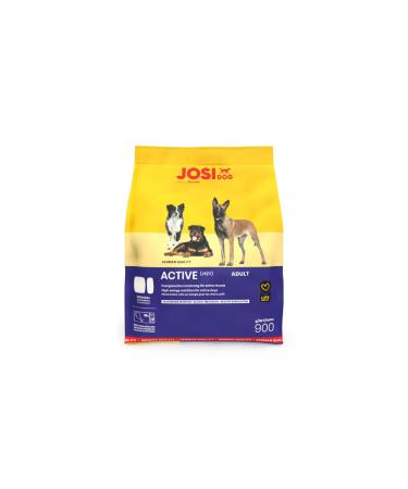 JosiDog Active Premium Dry Food for Active Adult Dogs (5 x 900 g) - Refined with Poultry Meat - Gluten Free - Powered by Josera - Complete Food - Pack of 5