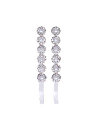 AAHB hair accessory hair clip pearl rhinestone round