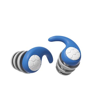Noise Reduction Ear Plugs Silicone Ear Plugs Silicone Soundproof Noise Filter Waterproof Three-Layer Silent Earplugs for Sleeping and Swimming Adjustable to Ear Size 1-blue 1 Count (Pack of 1)