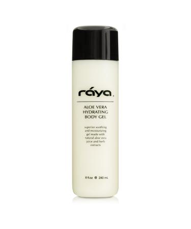 Raya Aloe Vera Hydrating Body Gel 8 oz (S-111) | Smoothing and Moisturizing Gel for the Face and Body | Made with 100% Natural Aloe Vera Juice | Great Before and After Sun Exposure