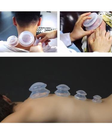 Cupping Glass Silicone Therapy Set - 5pcs Anti-Aging & Anti-Cellulite Massage Cups for Face & Body | International Shipping Available - Buy Online on GoSupps.com