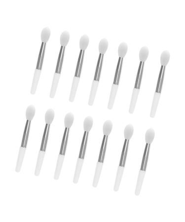 minkissy Facial Tools 2 Sets Lip Gloss Brush Face Tools Lip Applicator Wands Eyeshadow Makeup Brush Lip Care Applicator Make up for Face White Silica Gel Miss Eye Shadow Brush