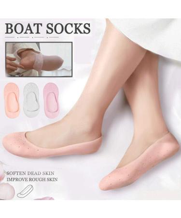OUTEYE Moisturizing Silicone Gel Socks - Reusable Soft Heel Cushion Sleeves for Ultimate Comfort | International Shipping Available - Buy Online on GoSupps.com
