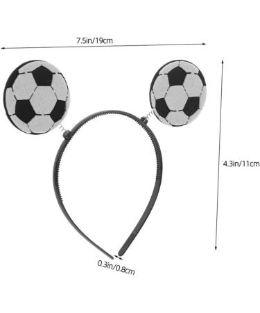 Beaupretty Football Headband Sports Headband Soccer Ball Head Bopper Football Hairband Cheer up Headband for Boys and Girls White 1 - Buy Online on GoSupps.com