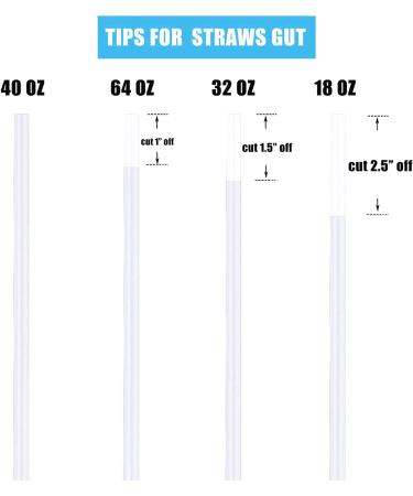 6-Pack BPA-Free Replacement Straws for Hydro Flask Wide Mouth Bottle Straw Lid | Compatible with Hydroflask Bottles | Includes Straw Brush - Buy Online on GoSupps.com