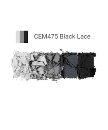 L.A. Colors CEM475 Black Lace Matte Eyeshadow Palette - 5 Shades + Free Zipper Bag - Buy Online on GoSupps.com
