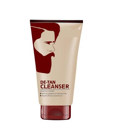 De-Tan Cleanser For Skin Lightening & Brightening | Dirt & Blackhead Removal |Tan Removal Face Cleanser Scrub & Pack | 100gm
