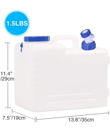 RedSwing 4 Gallon Portable Water Container with Spigot | BPA Free | Outdoor Camping and Hiking Water Carrier - Buy Online on GoSupps.com