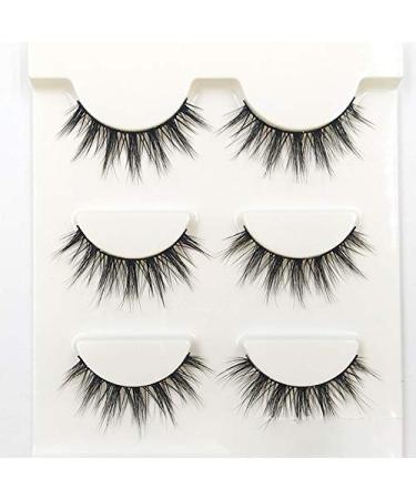 Demarkt 3 Pairs 3D Long Fake Eyelashes - Natural Reusable Eyelash Extensions for Makeup & Cosplay | International Shipping - Buy Online on GoSupps.com