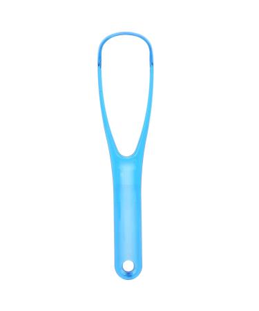 Tongue scraper cleaner plastic portable tongue scraping tongue cleaning brush mouth cleaning kit tongue coating cleaning brush metal metal tongue scraps for fresh ateme (blue)