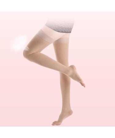 Medical Compression Stockings for Varicose Veins - Second Degree Pressure Washable & Comfortable - Pain Relief for Women - Improve Blood Circulation - Black Size S (Flesh M) - Buy Online on GoSupps.com