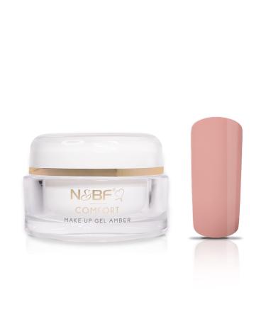 N&BF 15ml Comfort Line Make Up Gel Amber |High quality professional cover gel medium viscos |Camouflage gel for the modeling of Gelnageln |Professional nail angel made in Germany