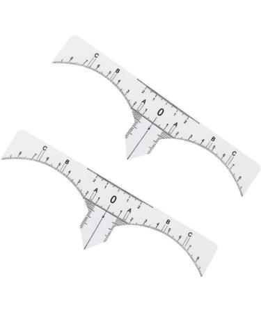 Mikinona Scale Ruler 10pcs Set Makeup Ruler Microblading Eyebrow Ruler Eyebrow Guide Measure Tool Stickers Make up Makeup Gadgets - Buy Online on GoSupps.com