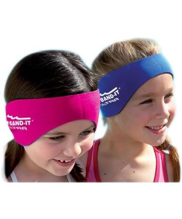 EAR BAND-IT Ultra Swimming Headband with Putty Buddies Earplugs - 6 Pairs of Soft Silicone Premium Ear Plugs - Doctor Recommended for Kids Ages 2-7 - Hot Pink - Buy Online on GoSupps.com