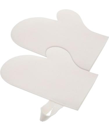 Felt Sauna Gloves 4-Piece Set for Body Scrubbing and Dead Skin Removal - Grey Bath Towels Scrubber Mitt Kit - Buy Online on GoSupps.com