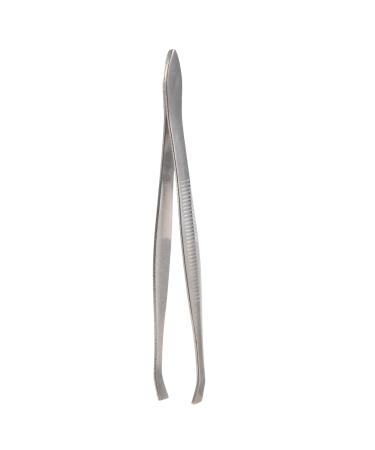 Droagoct Tweezers for Epilating Eyebrows Carbon Steel Tip 9 cm Silver Colour