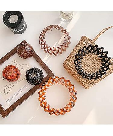 Expandable Birdnest Hair Clip Ponytail Holder Set - Hair Styling Tool for Women and Girls (3 Colors) - Buy Online on GoSupps.com