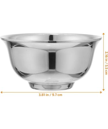 Lurrose Stainless Steel Travel Lotion Container & Soap Cream Cup - Perfect for Beard Shaving Foaming Bowl & Facial Cleaning | Durable Metal Care Cup - Buy Online on GoSupps.com