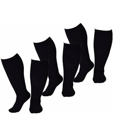 CIRC Compression Socks Black L (3 Pairs) Remarkable88 L (3 Pairs) Black