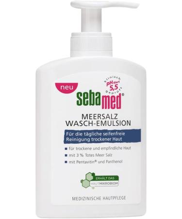  SEBAMED SEBAMED Sea Salt Wash Emulsion 200 ml for particularly gentle cleansing of dry and sensitive skin prevents dehydration with minerals from Dead Sea salt - Buy Online on GoSupps.com