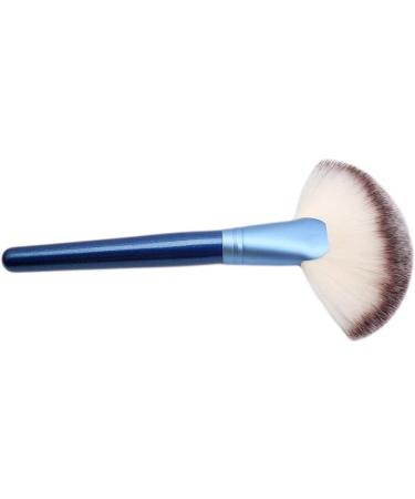 UKD Large Fan Makeup Brush Blending Highlighter Face Contour Powder Brush Blue Durable and Useful - Buy Online on GoSupps.com