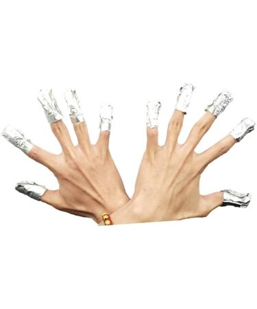  minkissy 200 Pieces Nail Polish Remover Wraps Aluminium Nail Wraps Nail Art Foil Wraps Gel Remover Film Manicure - Buy Online on GoSupps.com