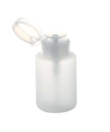GRARRO 150ml Nail Art Makeup Polish Plastic Pump Dispenser Bottle Remover White