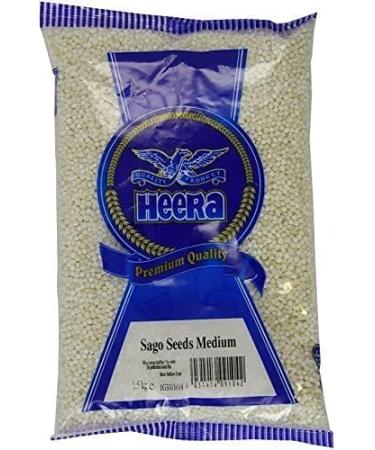 Seelans Superstore Heera Topioca Seeds Medium Sago (Sabudana) 1.5kg (Pack of 1) Consumed Commonly During Fasts in India Can Be Used in Variety Of Dishes Gentle On Stomach - Buy Online on GoSupps.com