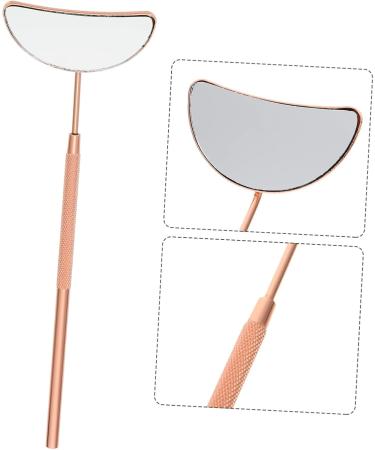 Ultechnovo 3 STK Eyelash Extension Mirror - Large Foldable Rustproof Steel Control Mirror for Dental & Beauty Care - Travel-Friendly Ros gold Design | 15.5x5x0.5cm - Buy Online on GoSupps.com