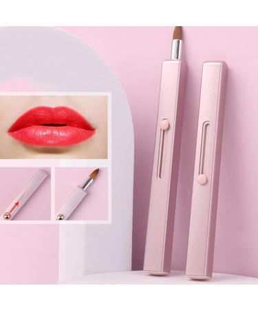Lurrose 1Pc lip brush makeup brush lip applicator brush Eyeshadow Brush Lip Gloss Brush portable makeup brush wand makeup flour travel dual purpose aluminum tube - Buy Online on GoSupps.com