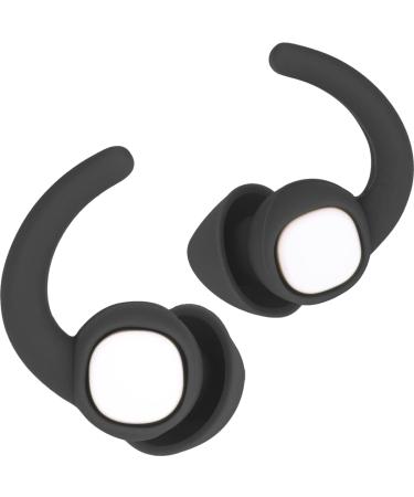 Ear Plugs for Sleeping Reusable Soft Silicone Earplugs Comfortable Noise Reduction Hearing Protector for Snoring Travel Studying Shooting Swimming (Black)