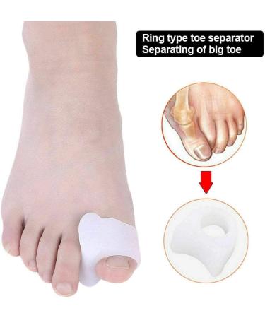 ERINSHOP Toe Separators - Big Toe Alignment Spacers for Bunions - Bunion Relief for Men and Women - 1 Pair White - Buy Online on GoSupps.com